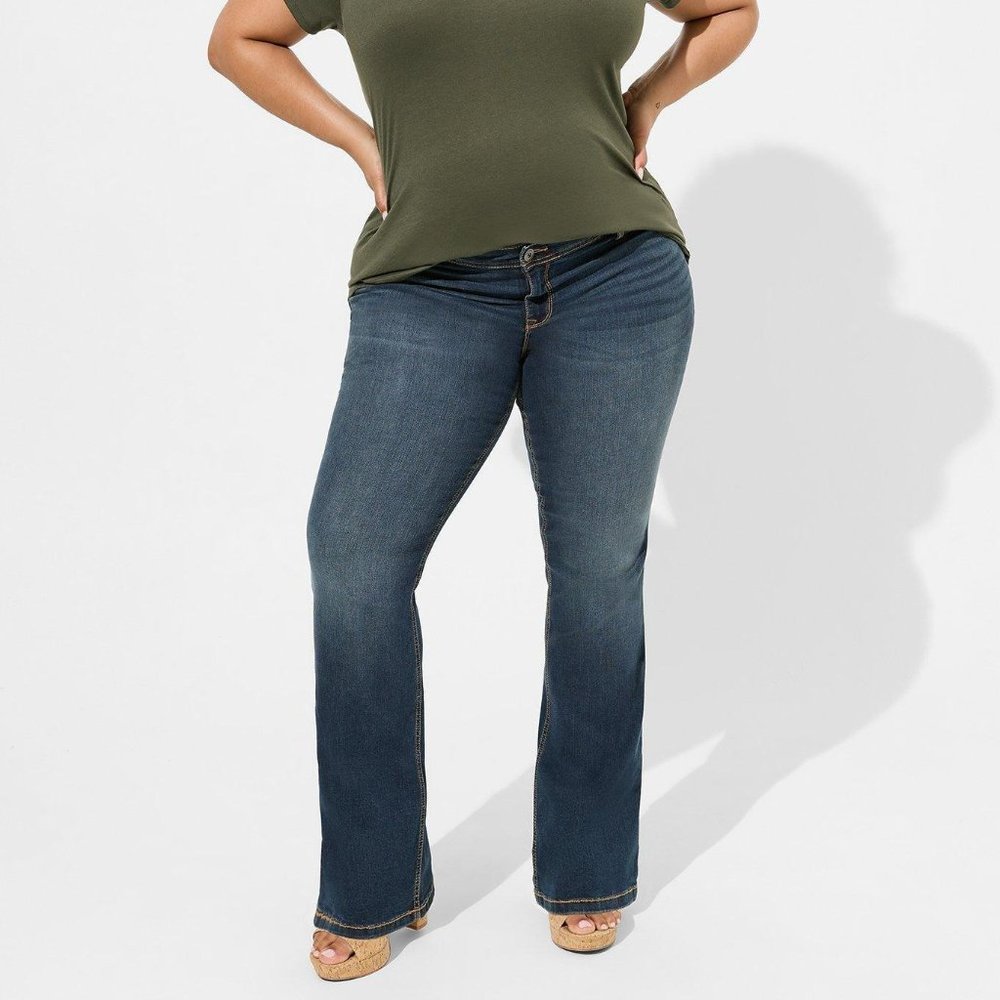 Torrid Luxe Slim Boot Jean - Super Stretch Medium Wash 14 Tall 14T